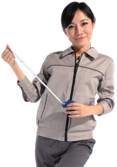 淺駝長袖純棉工作服