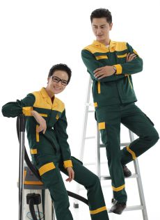 防靜電工裝呢綠色反光工作服