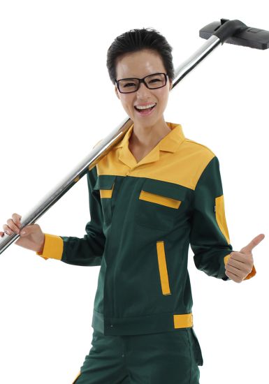 防靜電工裝呢綠色反光工作服
