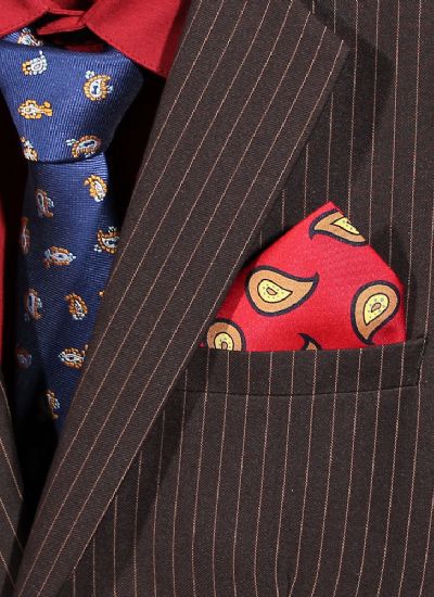  英倫紳士咖色條紋單排兩粒扣修身西裝外套 男士商務西服
